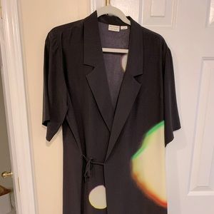 Dries Van Noten S/S 21 silk wrap dress-Len Lye